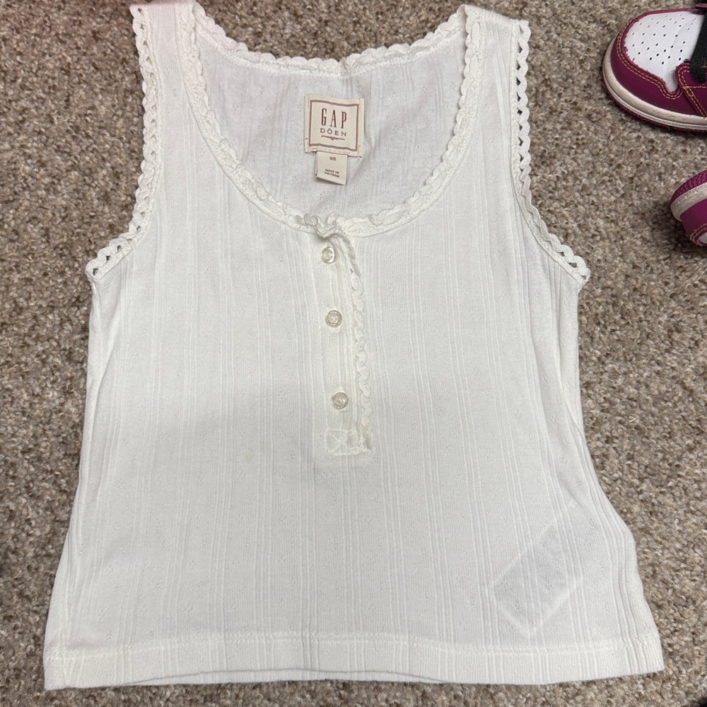 GAP Kids White Tank Top